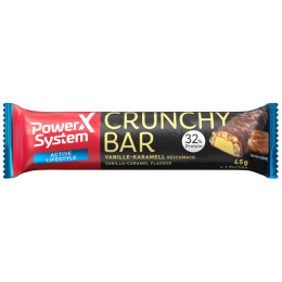 Energetická tyčinka Indiana Jerky Power System Crunchy Bar 32% Vanilla with Crunchy Caramel 45g