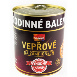 Vepřové na žampionech Veseko 800 g