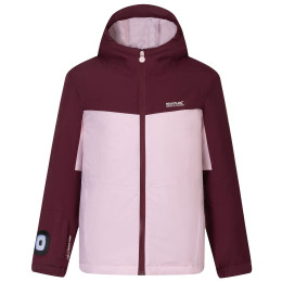 Dětská zimní bunda Regatta Beamz Fig/Powder Lilac
