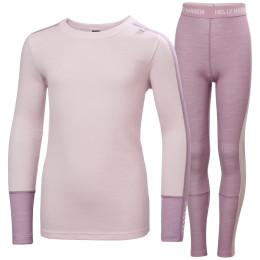 Dětský funkční set Helly Hansen Jr Lifa Merino Midweight Set Purple Clay