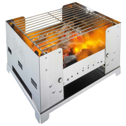 Nerezový gril na dřevěné uhlí Esbit BBQ 300S