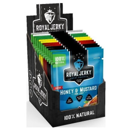 Sušené maso Royal Jerky Mix všech 7 příchutí 12x22g