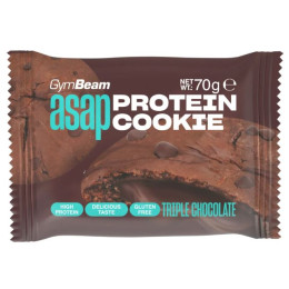 Proteinová tyčinka GymBeam ASAP Protein Cookie - GymBeam 70 g - trojitá čokoláda