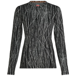 Dámské funkční triko Icebreaker Women Merino 260 Tech Vertex LS Crewe Delta Lines AOP
