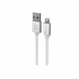 Nabíjecí a datový kabel Swissten Textile USB / Lightning 1,2 m