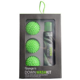 Sada pracího přípravku a 3 míčků Granger`s Down Wash Kit 300 ml