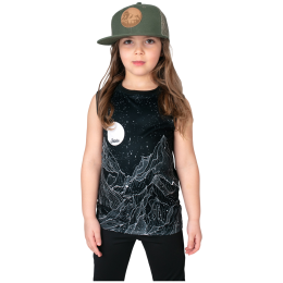 Dětské tílko Drexiss Full Diamond Beach Black Coolmax