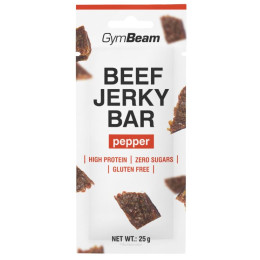 Jerky GymBeam Beef Jerky Bar - GymBeam 25 g - kořeněné