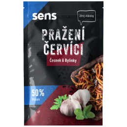Jedlí červi Sens Kořenění červíci - Česnek & Bylinky