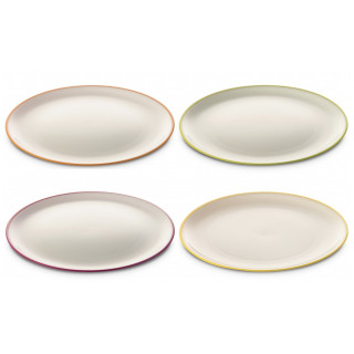 Sada talířů Omada SANALIVING DinnerPlate Set 4x Plate 24xh2cm