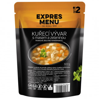 Expres Menu Kuřecí vývar se zeleninou (2 porce)