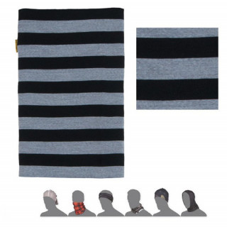 Multifunkční šátek Sensor Tube Merino Wool černá pruhy