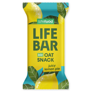 4camping.cz - Tyčinka Lifefood Lifebar Oat Snack citronový BIO 40 g - citron / žlutá