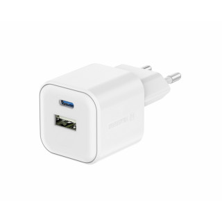 Nabíječka Swissten TRAVEL CHARGER GaN 1x USB-C 35W PD + 1x USB-A 27W QC