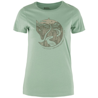 4camping.cz - Dámské triko Fjällräven Arctic Fox Print T-shirt W - L / zelená