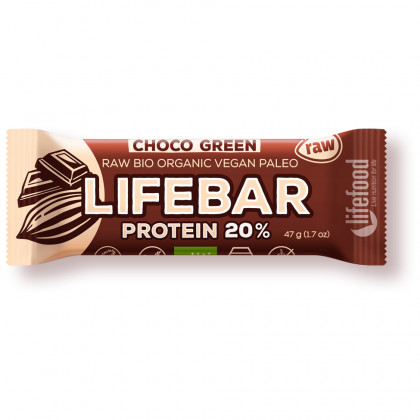 Tyčinka Lifefood Plus čokoládová s proteinem BI