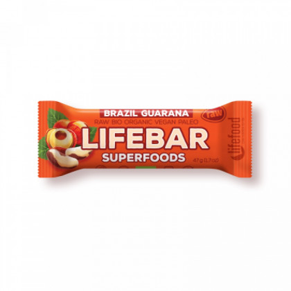 Tyčinka Lifebar Plus brazilská s guaranou BIO RAW 47 g