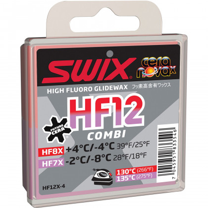 Sada vosků Swix HF12X skluzný 40g, combi -4°C/+4°C