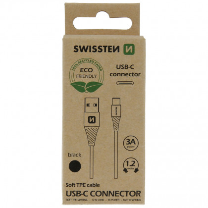 Nabíjecí a datový kabel Swissten USB/USB-C