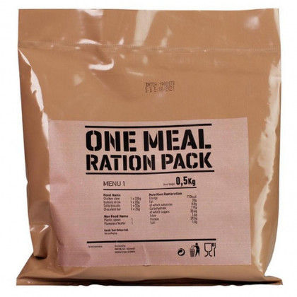 One Meal Ration pack (MRE), Menu III – Vepřové maso s rýží