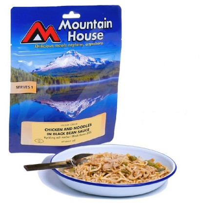 Jídlo Mountain House Kuře s nudlemi v tmavé fazolové om. 120 g