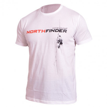 Pánské triko Northfinder Rodin kr.rukáv bílé