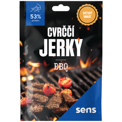 Jedlí cvrčci Sens Cvrččí Jerky - BBQ