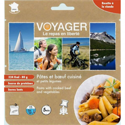 Jídlo Voyager těstoviny s hovězím masem a zeleninou ve vínové omáčce