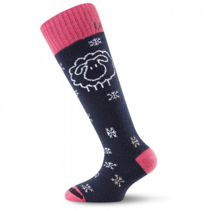 Dětské ponožky Lasting SJW - černo/červené