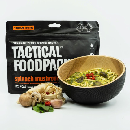 Hlavní jídlo Tactical Foodpack Spinach Mushroom Pasta 110g