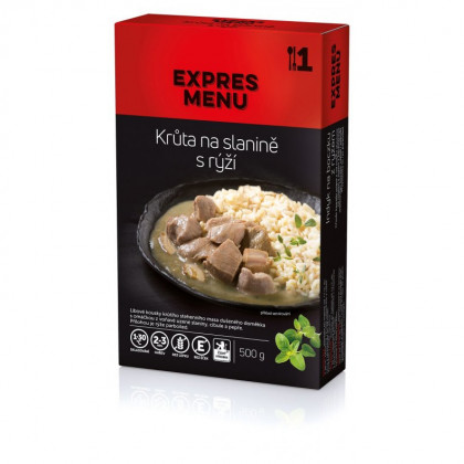 Hotové jídlo Expres menu Krůta na slanině s rýží KM