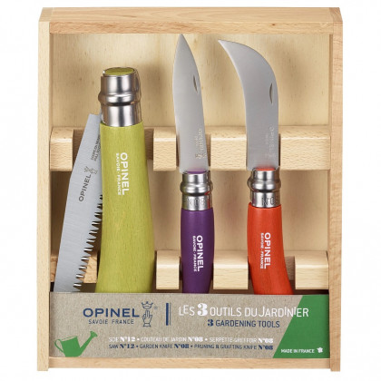 Sada zavíracích nožů Opinel Set pilka N°12, nůž zahradnický N°08, nůž prořezávací N°08