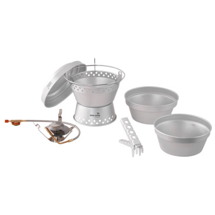 Set nádobí a hořáku Easy Camp Storm Cooker & Stove set