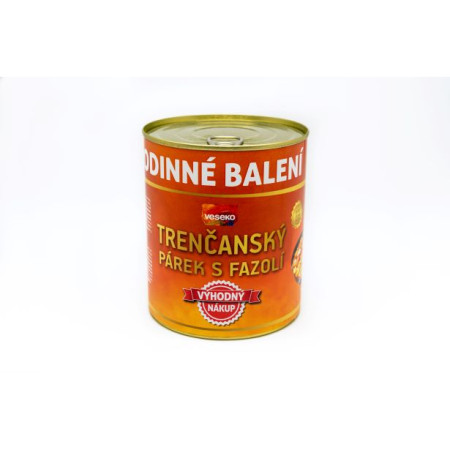 Hlavní jídlo VESEKO Trenčanský párek s fazolí 800 g