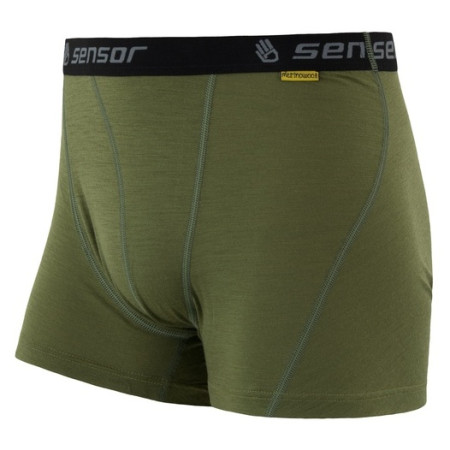 Boxerky Sensor Merino Wool Active safari - zelená