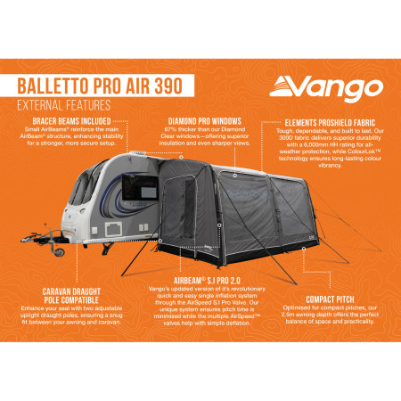 Předstan Vango Balletto Pro Air 390