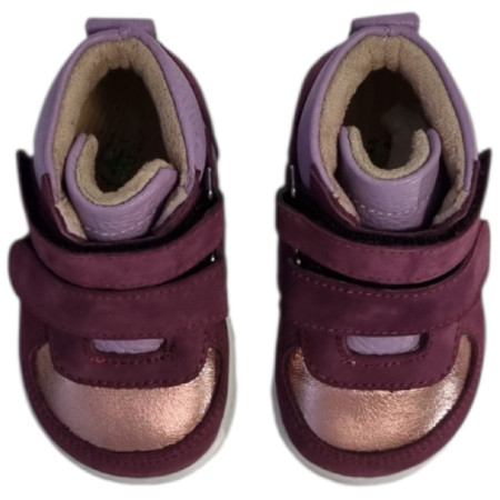 Dětské barefoot boty beBare 3485SA Purple