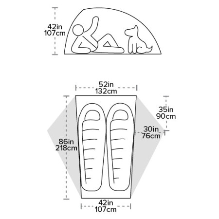 Ultralehký stan Big Agnes Crag Lake SL2