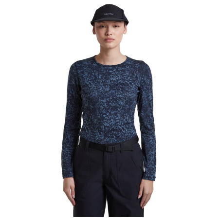 Dámské funkční triko Icebreaker Women M 200 Oasis LS Crewe Moss BloomAOP