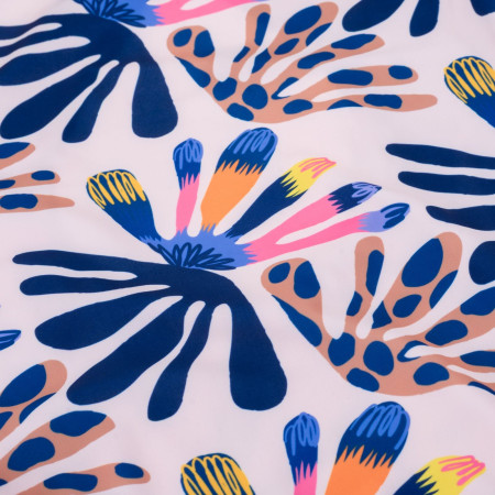 Dětské plavky Aquawave Salava Jr - Summer Beige Flower Print
