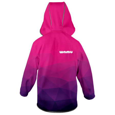 Dětská softshellová bunda WAMU Mozaika purple