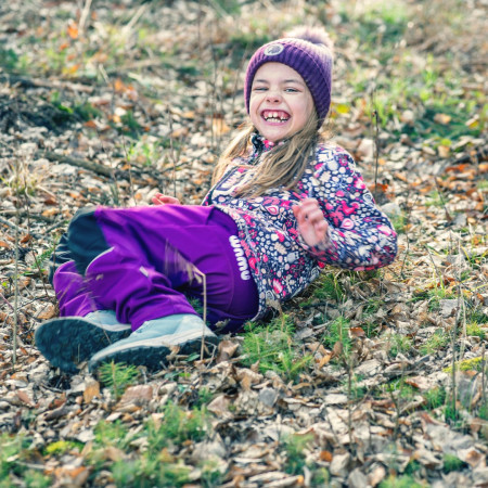 Dětské softshellové kalhoty WAMU Fuchsiová