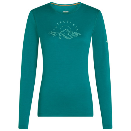Dámské funkční triko Icebreaker Women Merino 200 Oasis LS Crewe Sunrise Summit