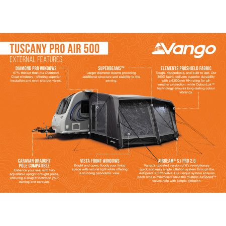 Předstan Vango Tuscany Pro Air 500