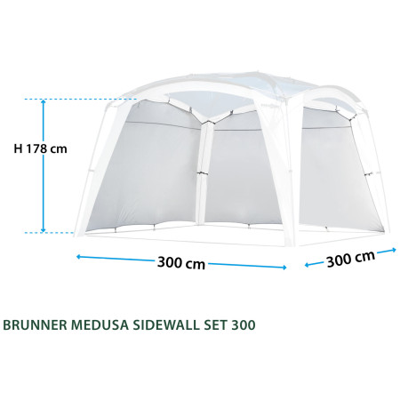 Boční stěna Brunner Medusa Sidewall Set 3x3