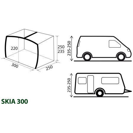 Přístřešek Brunner Skia 300 Aerocampin