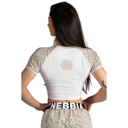 Dámské triko Nebbia Crop Top Leopard '97 Primal