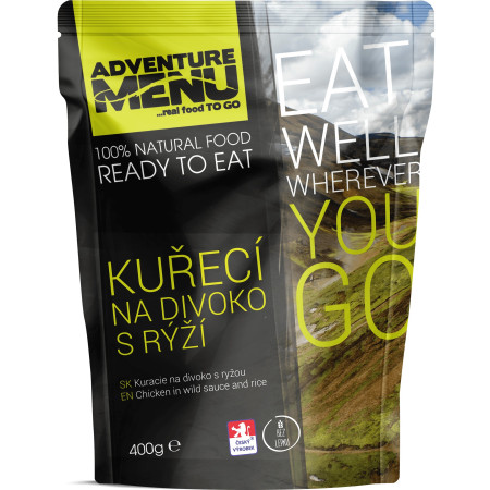 Adventure Menu Kuře na divoko set (jídlo + ohřev + zipper bag)