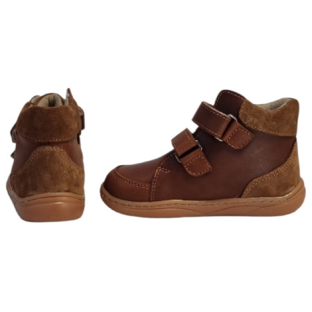 Dětské barefoot boty beBare 3602SA Tan