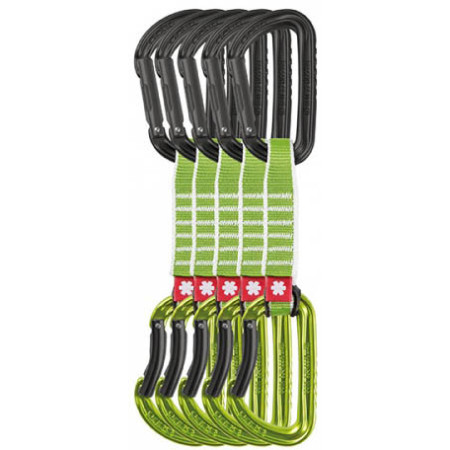 4camping.cz - Expresky Ocún Falcon QD PA 16mm, 10cm 5 pack - zelená